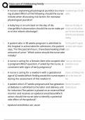 NACE CARE OF CHILDBEARING FAMILY &lpar;2025&rpar; comprehensive questions and verified answers &lpar; detailed & elaborated&rpar; ACTUAL EXAM 2025 TEST&excl;&excl; 
