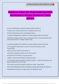 Salesforce Admin 201 Study Guide Questions And Answers&vert; Already Graded A&plus;&vert; Latest Update&period;