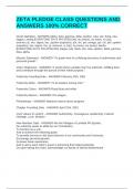 ZETA PSI ZETA TAU PLEDGE EXAM BUNDLE PACK&vert;&vert; QUESTIONS AND ANSWERS 100&percnt; CORRECT