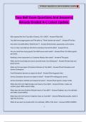 Taco Bell Exam Questions And Answers&vert; Already Graded A&plus;&vert; Latest Update&period;