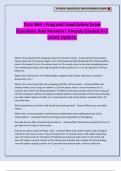 Taco Bell - Prep and Food Safety Exam Questions And Answers&vert; Already Graded A&plus;&vert; Latest Update&period;