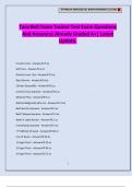 Taco Bell Team Trainer Test Exam Questions And Answers&vert; Already Graded A&plus;&vert; Latest Update&period;