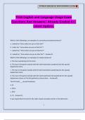 TEAS English and Language Usage Exam Questions And Answers&vert; Already Graded A&plus;&vert; Latest Update