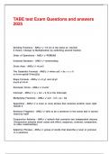 TABE test Exam Questions and answers 2025&period;