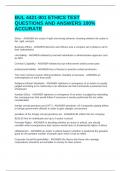 BUL 4421-001 ETHICS TEST QUESTIONS AND ANSWERS 100&percnt; ACCURATE