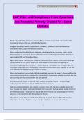 UHC Ethic and Compliance Exam Questions And Answers&vert; Already Graded A&plus;&vert; Latest Update&period;