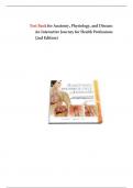 Test Bank For Anatomy physiology and disease 2nd edition by colbert ankney lee&vert;&vert; 2024&sol;2025 Updated&period;