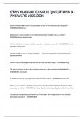 STAN MUCINIC EXAM 16 QUESTIONS & ANSWERS 2025&sol;2026