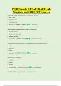 PEBC Sample UPDATED ACTUAL  Questions and CORRECT Answers