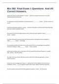 Bio 250  Final Exam 1 Questions  And All Correct Answers&period;