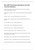 Bio 250 Final Exam Questions And All Correct Answers&period;