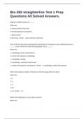 Bio 250 straighterline Test 1 Prep Questions All Solved Answers&period;