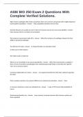 ASB&sol; BIO 250 Exam 2 Questions With Complete Verified Solutions&period;