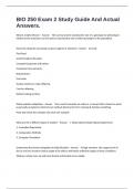 BIO 250 Exam 2 Study Guide And Actual Answers&period;
