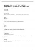 BIO 250- EXAM 4 STUDY GUIDE QUESTIONS AND ACTUAL ANSWERS&period;