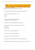 ASAP PACE CERTIFICATION QUESTIONS WITH CORRECT ANSWERS &lpar;2025-2026&rpar;