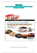 TEST BANK Operations Management Creating Value along the Supply Chain 9th Edition All Chapters &lpar;1-17&rpar; completed &period;PDF