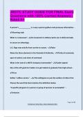 JROTC STUDY GUIDE FOR FINAL Exam  Questions with 100&percnt; Correct Answers &vert;  Rated A&plus;