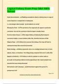 Logical Fallacy Exam Prep Q&A 100&percnt;  Solved