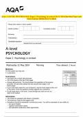 AQA EXAM 2024 Question Paper and Mark Scheme combined &lpar;Verified&rpar;
