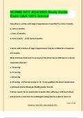 NCRME DOT 2024&sol;2025 Study Guide Exam Q&A 100&percnt; Solved