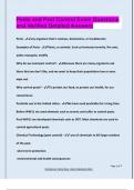 Pests and Pest Control Exam Questions  and Verified Detailed Answers