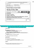 2024 Pearson Edexcel Level 3 GCE History Advanced Subsidiary PAPER 2&colon; Depth study Paper reference 8HI0&sol;2B Option 2B&period;1&colon; Luther and the German Reformation&comma; c1515&ndash;55 Option 2B&period;2&colon; The Dutch Revolt&comma; c1563&ndash;1609 Question Paper with Detailed Mark Scheme
