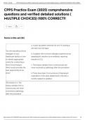 CPPS Practice Exam &lpar;2025&rpar; comprehensive questions and verified detailed solutions &lpar; MULTIPLE CHOICES&rpar; &vert;100&percnt; CORRECT&excl;&excl;