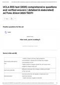 UCLA EKG test &lpar;2025&rpar; comprehensive questions and verified answers &lpar; detailed & elaborated&rpar; ACTUAL EXAM 2025 TEST&excl;&excl;