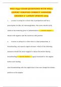 WGU D447 EXAM QUESTIONS WITH WELL EXPERT VERIFIED CORRECT ANSWERS GRADED A&plus; LATEST UPDATE 2025