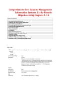 comprehensive Test Bank for Management Information Systems&comma; 10th Edition by Hossein Bidgoli covering Chapters 1&ndash;14&period; 