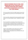 NSG6430 WOMENS HEALTH FINAL 2025&vert;  BRAND NEW ACTUAL EXAM WITH 100&percnt;  VERIFIED QUESTIONS AND CORRECT  SOLUTIONS&vert; GUARANTEED VALUE PACK&vert;  ACE YOUR GRADES&period;