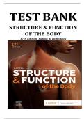 Test banks for "Structure and Function of the Body&comma; 17th Edition" by Kevin T&period; Patton&comma; covering chapters 1-22
