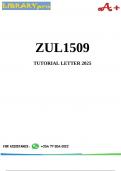 ZUL1509 TUTORIAL LETTER 101&sol;3&sol;2025 With Assignments
