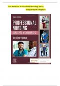 Test Bank for Professional Nursing&colon; Concepts & Challenges&comma; 10th Edition &lpar;Black&comma; 2019&rpar; &comma; Chapter 1-16 &vert; All Chapters&period;  ISBN&colon; 9780323776653  