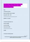 Certified Appraisal Exam Review Questions and Answers 100&percnt;  Guaranteed Pass