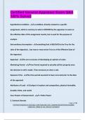 Certified General Appraiser Exam Q&A  100&percnt; Solved