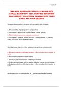 WEB WOC SEMINARS EXAM 2025&vert; BRAND NEW  ACTUAL EXAM WITH 100&percnt; VERIFIED QUESTIONS  AND CORRECT SOLUTIONS&vert; GUARANTEED VALUE  PACK&vert; ACE YOUR GRADES&period;