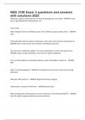 NSG 3100 Exam 3 questions and answers with solutions 2025&period;