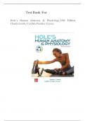 Test Bank for Hole&rsquo;s Human Anatomy and Physiology by Charles Welsh&comma; Cynthia Prentice-Craver&period; 16th ed