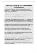 Texas Tech 3373 PCOM Test 1 questions with verified answers
