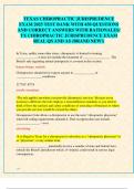 TEXAS CHIROPRACTIC JURISPRUDENCE  EXAM 2025 TEST BANK WITH 450 QUESTIONS  AND CORRECT ANSWERS WITH RATIONALES&sol;  TX CHIROPRACTIC JURISPRUDENCE EXAM REAL QS AND AS &lpar;BRAND NEW&excl;&rpar;