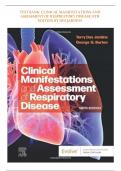 Test Bank for Clinical Manifestations and Assessment of Respiratory Disease&comma; 9th Edition &lpar;Des Jardins&comma; 2024&rpar;&comma; Chapter 1-45 &vert; All Chapters