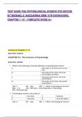 TEST BANK FOR PSYCHOLOGICAL SCIENCE 6TH EDITION BY MICHAEL S&period; GAZZANIGA ISBN&colon; 978-0393640366&comma; CHAPTER 1-15 &vert; Complete Guide A&plus;