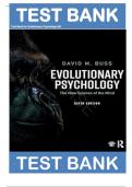 Test Bank for Evolutionary Psychology&colon; The New Science of the Mind 6th Edition ISBN&colon;9781138088610&vert;&vert; Complete Guide A&plus;