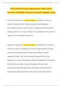 Full CIPP-E Exam Questions with 100&percnt; Correct Verified Answers Latest Update 2025