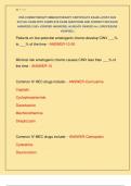 ONS CHEMOTHERAPY IMMUNOTHERAPY CERTIFICATE EXAM LATEST 2025  ACTUAL EXAM WITH COMPLETE EXAM QUESTIONS AND CORRECT DETAILED  ANSWERS &lpar;100&percnt; VERIFIED ANSWERS&rpar; &vert;ALREADY GRADED A&plus;&vert; &vert;&vert;PROFESSOR  VERIFIED&vert;&vert; 