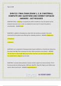 DHN 512- FINAL EXAM &lpar;EXAM 1&comma; 2&comma; & 3 MATERIAL&rpar; COMPLETE 200&plus; QUESTIONS AND CORRECT DETAILED ANSWERS - JUST RELEASED&period;p