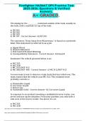 Firefighter HAZMAT OPS Practice Test 2025-2026&period; Questions & Verified Answers&period; A&plus; GRADED&period;