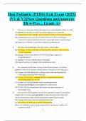 Hesi Pediatric &lpar;PEDS&rpar; Exit Exam &lpar;2025&rpar; &lpar;V1 & V2&rpar;New Questions andAnswers TB w&sol;Pics&hellip;Grade A&plus;